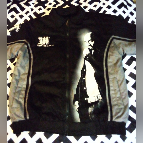 MAKAVELI BRANDED (TUPAC) Vintage Collectable Graphics Jacket Men's XL Black - Picture 3 of 16